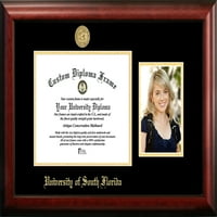 Dél-Floridai Egyetem 11W 8,5 h arany dombornyomott Diploma keret portréval