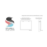 Stupell Industries absztrakt dobás futball póz grafikus galéria csomagolt vászon nyomtatott fali művészet, tervezés