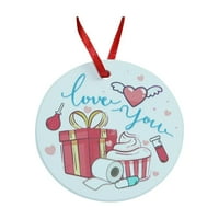 Személyre szabott formájú dekoratív medálokat lóg a Valentin-napi dekorációhoz Home Decoration + D