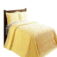Jobb trendek sárga Rio virágos Design pamut minden korosztály számára ágytakaró szett, királynő