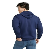 Hanes Essentials férfi EcoSmart Fleece Teljes cipzáras kapucnis pulóver, 3XL méretig