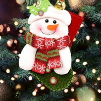 Karácsonyi dekoráció kellékek karácsonyi zokni karácsonyi Bell medál hóember Öreg zokni cukorka táska