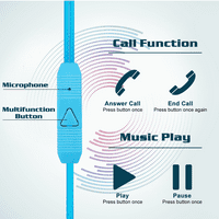 Urban R vezetékes fülhallgató mikrofonnal a vivo Xplay számára, kusza nélküli kábellel, zajszigetelő fülhallgató, mély