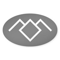 CafePress-Twin Peaks Bagoly Barlang Szimbólum Matrica-Matrica