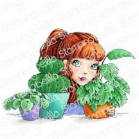 Bélyegzés Bella Ragaszkodnak Bélyegek-Mochi Növény Lány