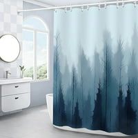 Zuhanyfüggöny erdő fürdőszoba zuhanyfüggöny, szagtalan vízálló Design és poliészter Boho zuhanyfüggöny a fürdőszoba,