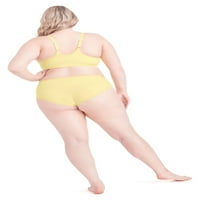 Hips & Curves női Molett méretű Front Close póló melltartó-Primrose