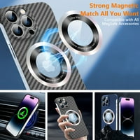 Decase Magnetic for iPhone Cover kompatibilis a Mag Safe tartozékokkal, Ultra vékony matt puha tapintású bőr szegély