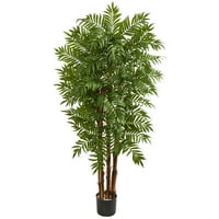 Szinte természetes 5,5 'szalon mesterséges pálmafa, zöld