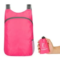 Könnyű csomagolható Hátizsák kopásálló összecsukható táska hálós oldalsó zsebekkel a nők számára férfiak utazási Kemping