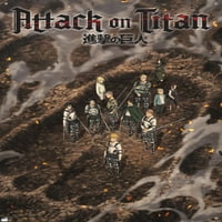 Támadás a Titan ellen: az utolsó évad-rész Teaser fali poszter Nyomócsapokkal, 22.375 34