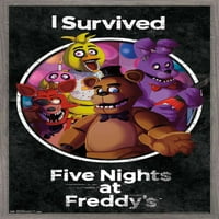 Öt Éjszaka Freddy-nél-túlélte a fali posztert, 22.375 34