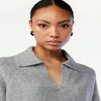 Scoop női póló pulóver hasított ujjakkal
