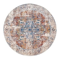 Nuloom Harriet Vintage Medallion Fringe terület szőnyeg, 8 'kerek, elefántcsont