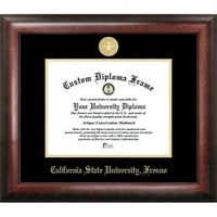 Cal State Fresno 8.5 11 Arany Dombornyomott Diploma Keret