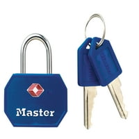 Master Lock 4681tblr szilárd fém Tsa-elfogadott poggyász zár; vegyes színek; csomag