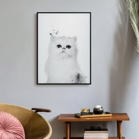 Perzsa Fekete-fehér Pet festmények nyomtatott üveg burkolva egy Gunmetal eloxált keret