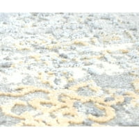 CosmoLiving által Cosmopolitan Duchess gyűjtemény JS10B Vintage Átmeneti krémes selyem terület szőnyeg, 8 '0 X10 '