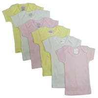 Lányok pasztell fajta rövid ujjú Lap pólók csomag
