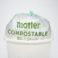 Matter komposztálható 3-gallonos húzózsinórzsák-táskák, táskák