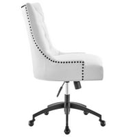 Modway Regent csomózott Szövet irodai szék fekete-fehérben