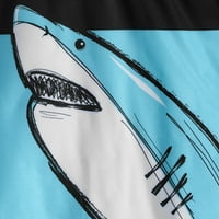 Fiúk Shark Grafikus Rashguard és Swim Trunk készlet
