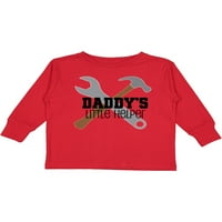 Inktastic Daddy ' S Little Helper eszközkészlet ajándék kisgyermek fiú lány hosszú ujjú póló