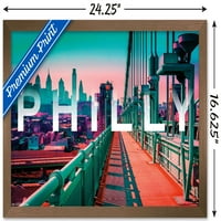 Philly-Skyline Fali Poszter, 14.725 22.375