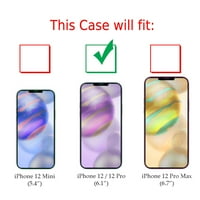Slim-Fit védő telefon tok kompatibilis az iPhone iPhone Pro készülékkel, Edzett üveg képernyővédővel