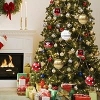 Jaspee labda díszek Golyók Party kézműves karácsonyfa medál DIY dekoráció törésálló ajándék festett otthoni irodai