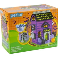 Perler Halloween Kísértetjárta Ház Olvasztott Gyöngy Készlet, 10