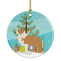 Karácsonyfa és pomerániai oz dekoratív szója gyertya